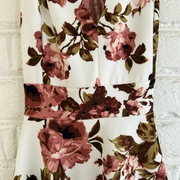 Windsor Floral Mini Dress - Pink and Brown - Picture 4 of 8